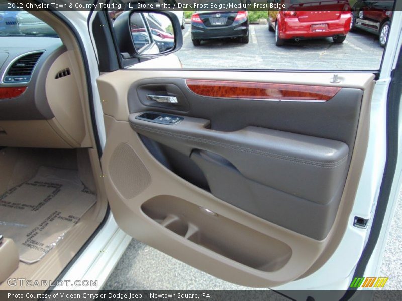 Stone White / Dark Frost Beige/Medium Frost Beige 2012 Chrysler Town & Country Touring - L