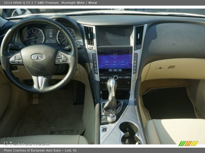 Moonlight White / Wheat 2014 Infiniti Q 50 3.7 AWD Premium