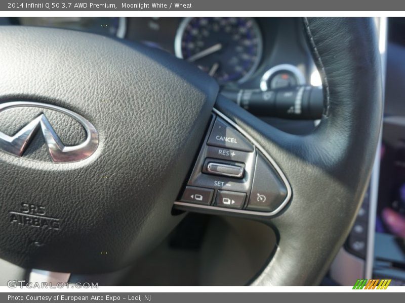 Moonlight White / Wheat 2014 Infiniti Q 50 3.7 AWD Premium