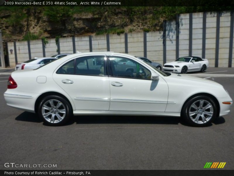 Arctic White / Cashmere 2009 Mercedes-Benz E 350 4Matic Sedan