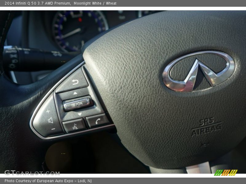 Moonlight White / Wheat 2014 Infiniti Q 50 3.7 AWD Premium
