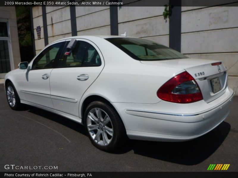 Arctic White / Cashmere 2009 Mercedes-Benz E 350 4Matic Sedan