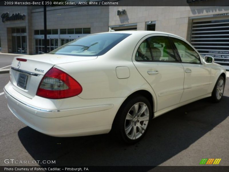 Arctic White / Cashmere 2009 Mercedes-Benz E 350 4Matic Sedan