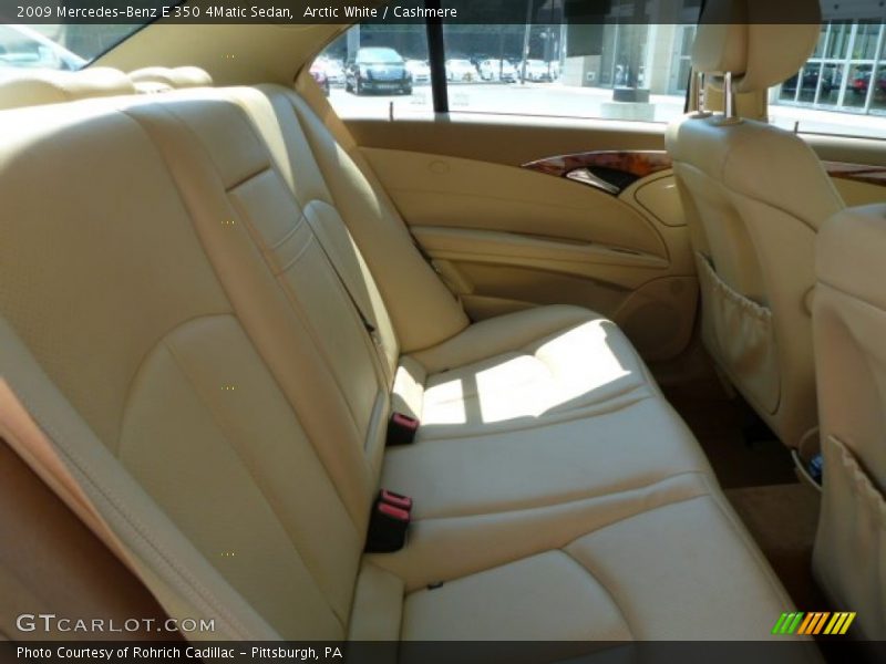 Arctic White / Cashmere 2009 Mercedes-Benz E 350 4Matic Sedan