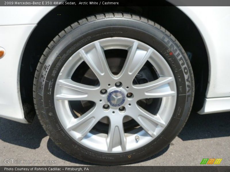Arctic White / Cashmere 2009 Mercedes-Benz E 350 4Matic Sedan