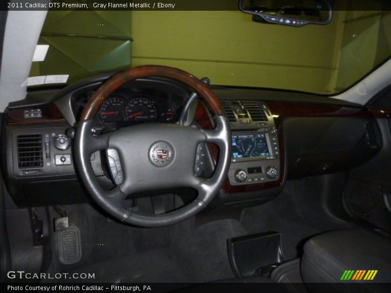 Gray Flannel Metallic / Ebony 2011 Cadillac DTS Premium