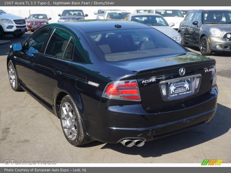 Nighthawk Black Pearl / Ebony/Silver 2007 Acura TL 3.5 Type-S