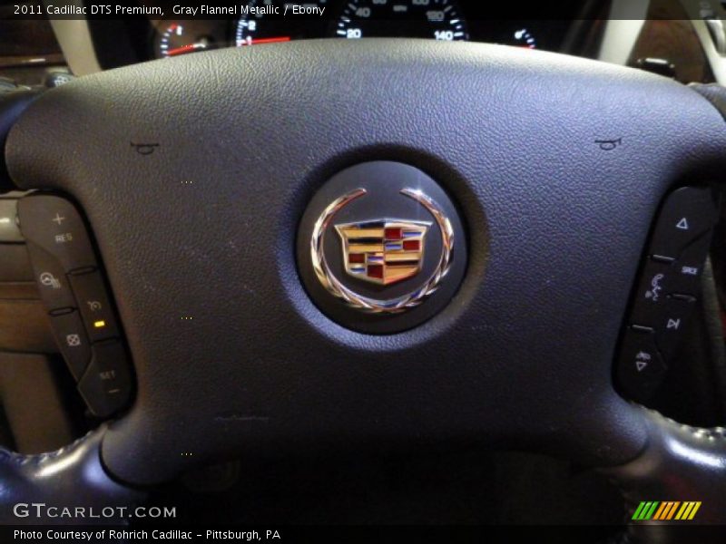 Gray Flannel Metallic / Ebony 2011 Cadillac DTS Premium