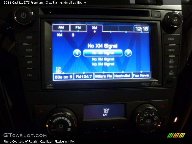 Gray Flannel Metallic / Ebony 2011 Cadillac DTS Premium