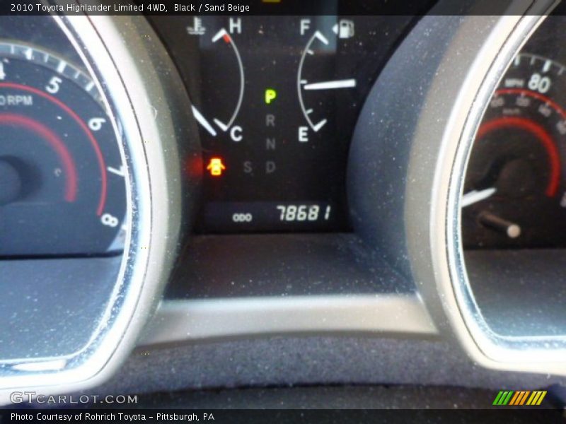Black / Sand Beige 2010 Toyota Highlander Limited 4WD