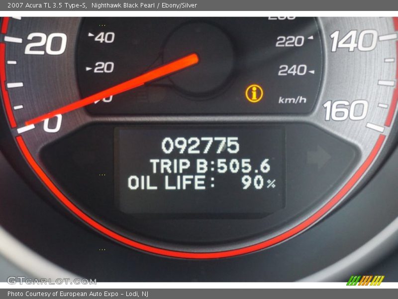 Nighthawk Black Pearl / Ebony/Silver 2007 Acura TL 3.5 Type-S