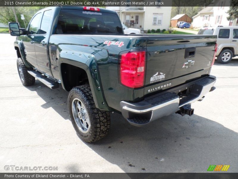 Rainforest Green Metallic / Jet Black 2015 Chevrolet Silverado 2500HD LT Double Cab 4x4