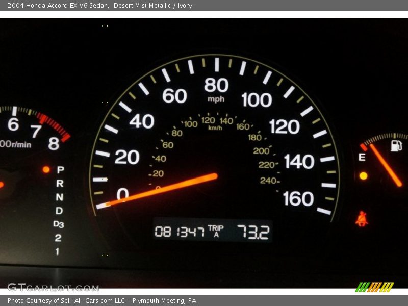 Desert Mist Metallic / Ivory 2004 Honda Accord EX V6 Sedan