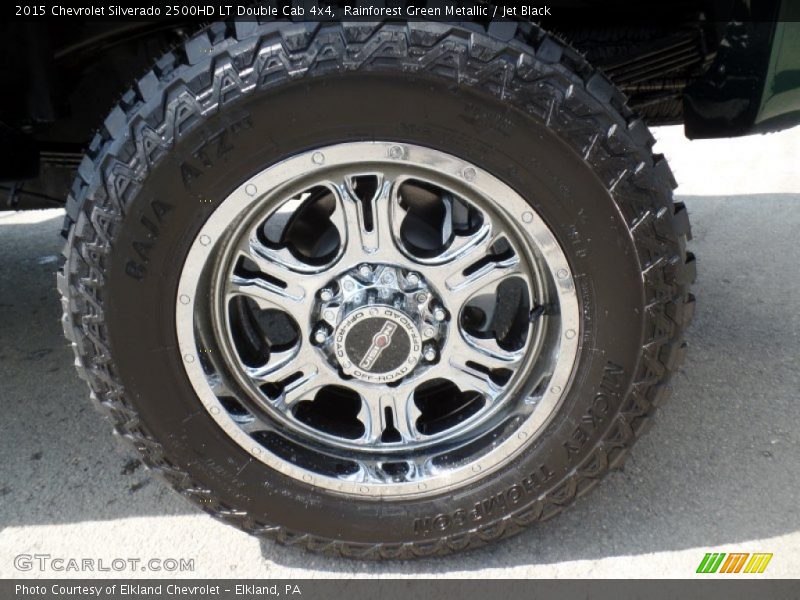 Rainforest Green Metallic / Jet Black 2015 Chevrolet Silverado 2500HD LT Double Cab 4x4