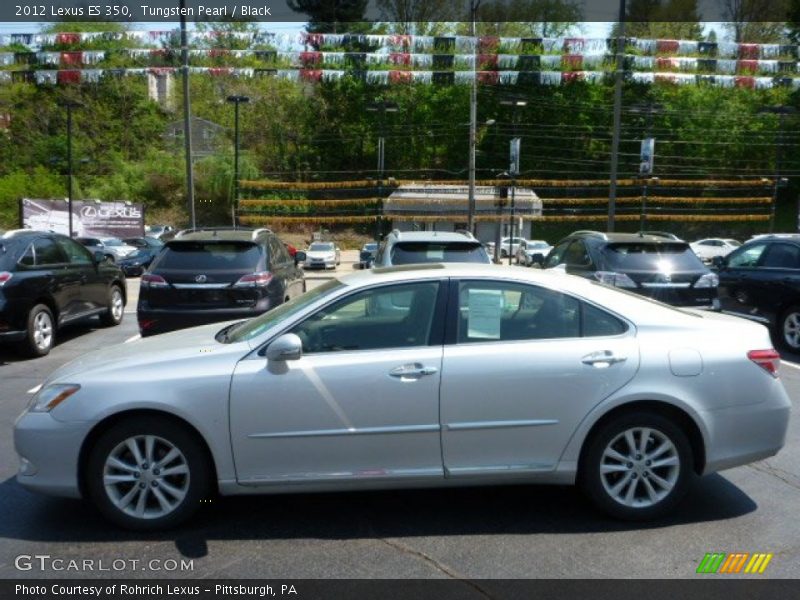 Tungsten Pearl / Black 2012 Lexus ES 350