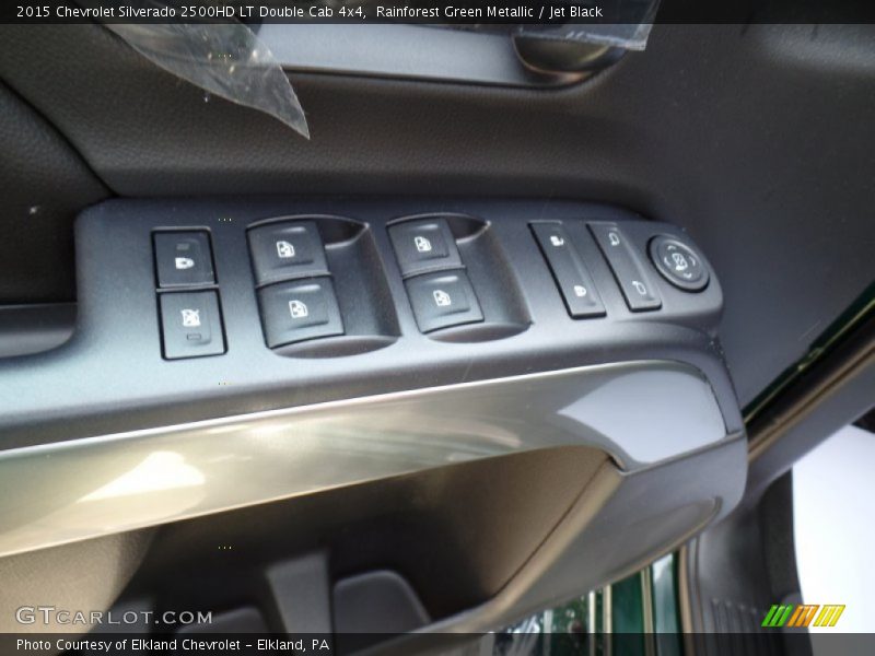 Rainforest Green Metallic / Jet Black 2015 Chevrolet Silverado 2500HD LT Double Cab 4x4