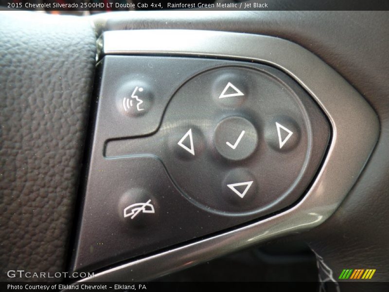 Rainforest Green Metallic / Jet Black 2015 Chevrolet Silverado 2500HD LT Double Cab 4x4
