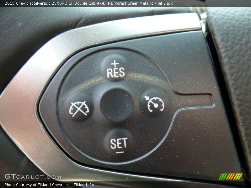 Rainforest Green Metallic / Jet Black 2015 Chevrolet Silverado 2500HD LT Double Cab 4x4