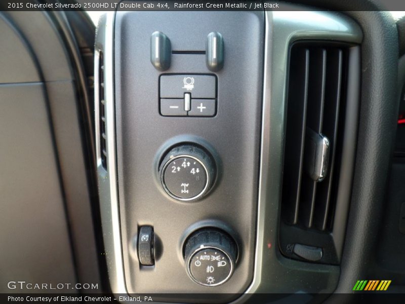 Rainforest Green Metallic / Jet Black 2015 Chevrolet Silverado 2500HD LT Double Cab 4x4