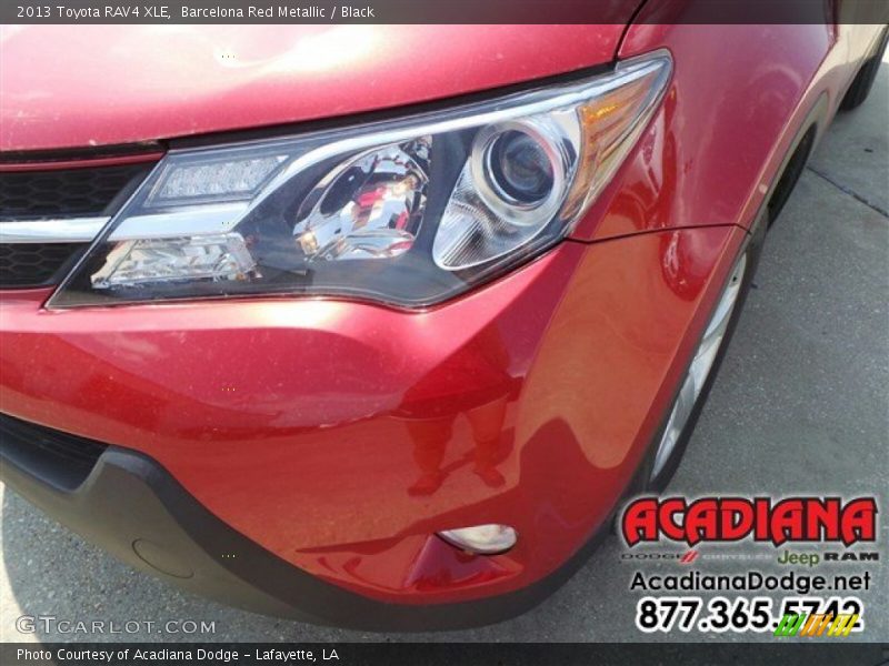Barcelona Red Metallic / Black 2013 Toyota RAV4 XLE