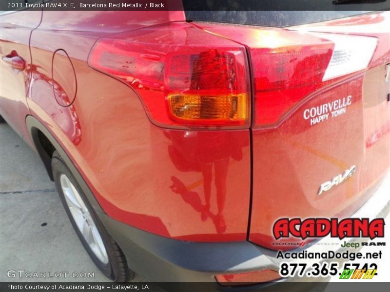 Barcelona Red Metallic / Black 2013 Toyota RAV4 XLE