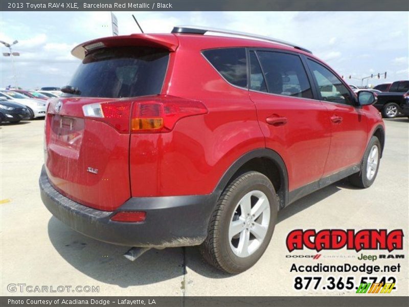 Barcelona Red Metallic / Black 2013 Toyota RAV4 XLE