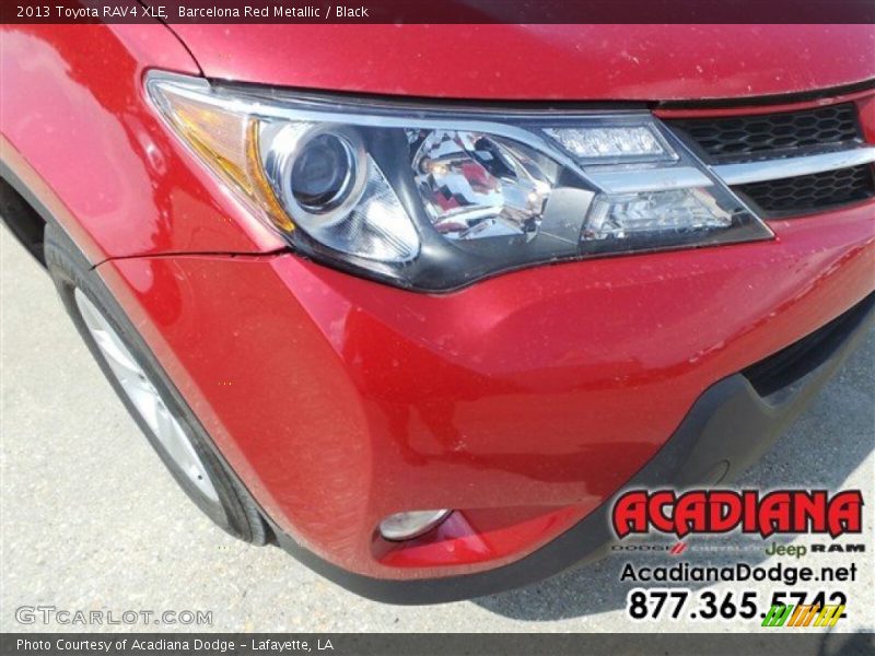 Barcelona Red Metallic / Black 2013 Toyota RAV4 XLE