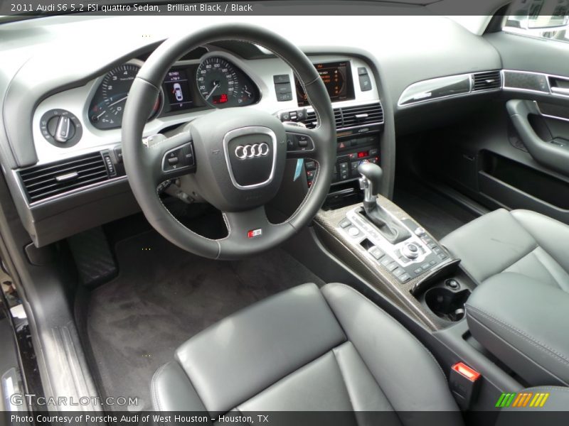 Black Interior - 2011 S6 5.2 FSI quattro Sedan 