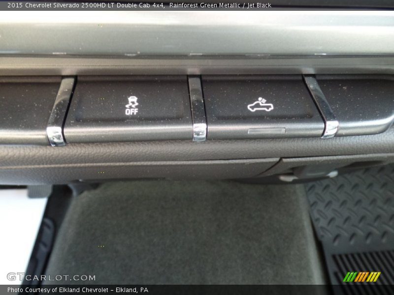 Rainforest Green Metallic / Jet Black 2015 Chevrolet Silverado 2500HD LT Double Cab 4x4