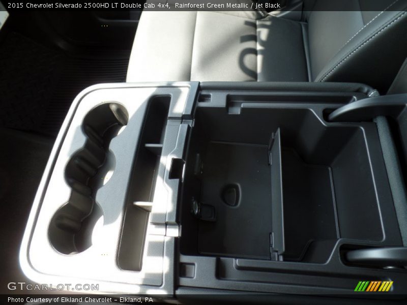 Rainforest Green Metallic / Jet Black 2015 Chevrolet Silverado 2500HD LT Double Cab 4x4