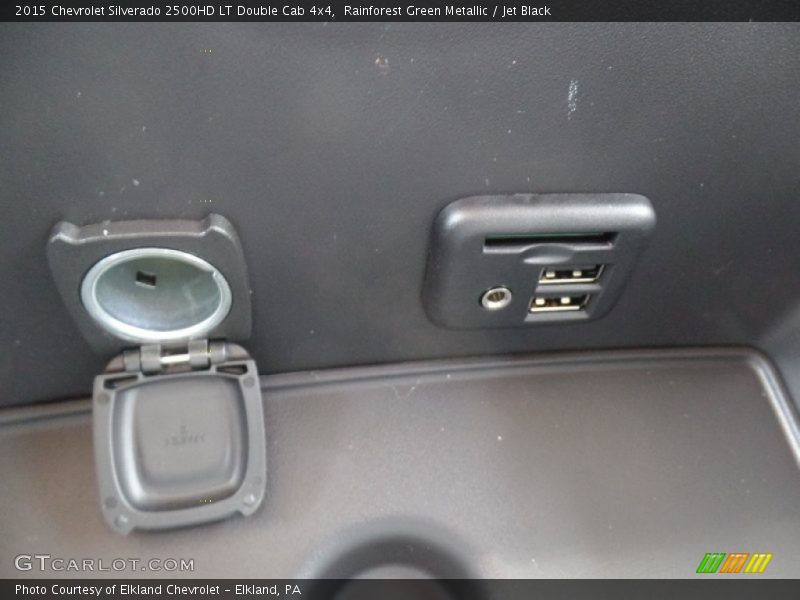 Rainforest Green Metallic / Jet Black 2015 Chevrolet Silverado 2500HD LT Double Cab 4x4