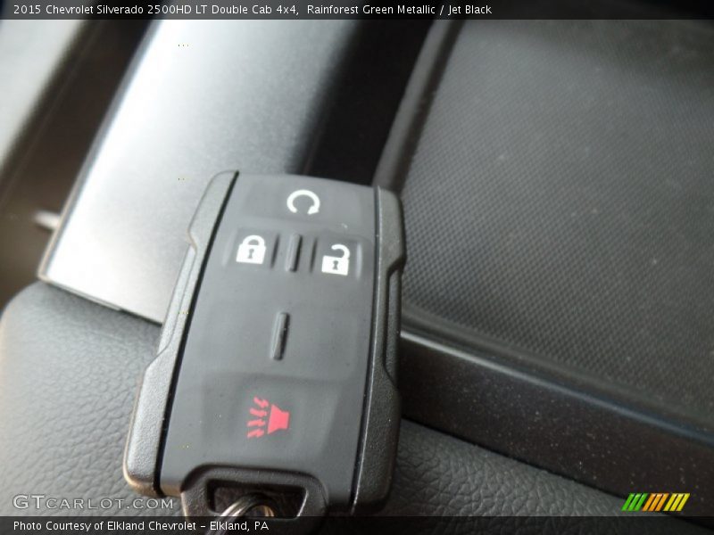 Rainforest Green Metallic / Jet Black 2015 Chevrolet Silverado 2500HD LT Double Cab 4x4