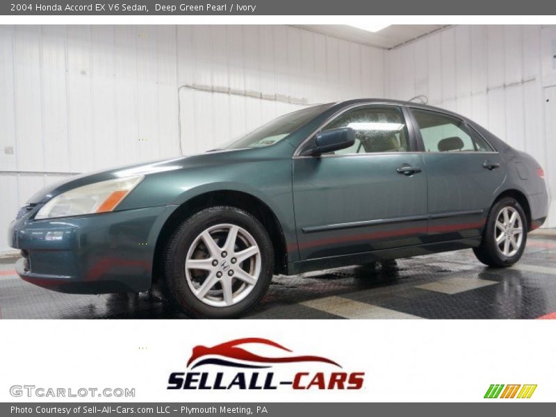 Deep Green Pearl / Ivory 2004 Honda Accord EX V6 Sedan