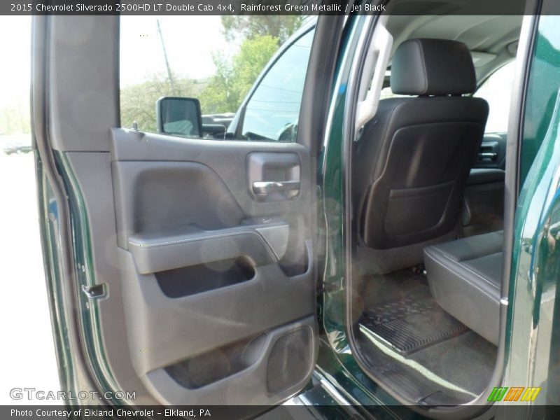 Rainforest Green Metallic / Jet Black 2015 Chevrolet Silverado 2500HD LT Double Cab 4x4