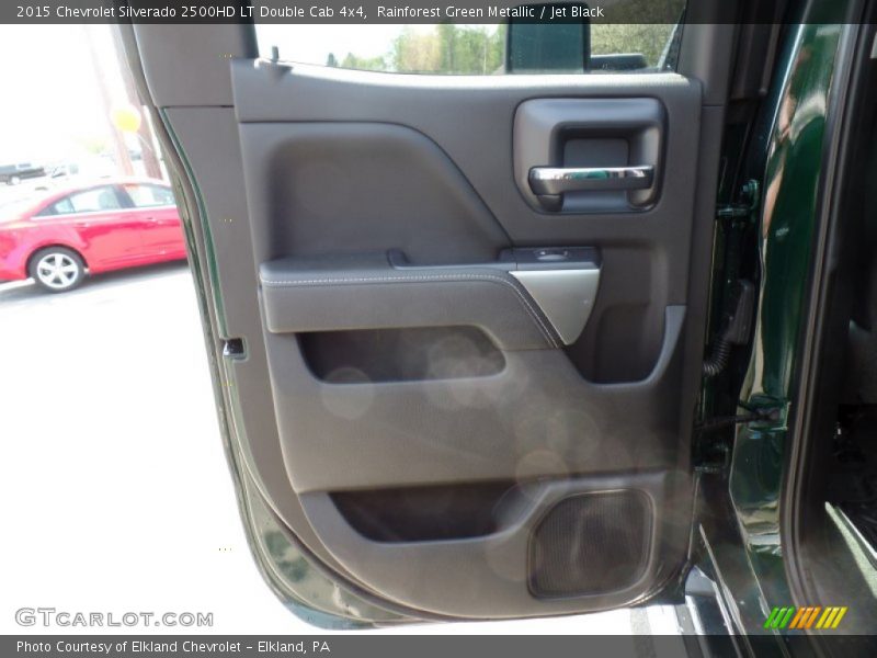 Rainforest Green Metallic / Jet Black 2015 Chevrolet Silverado 2500HD LT Double Cab 4x4
