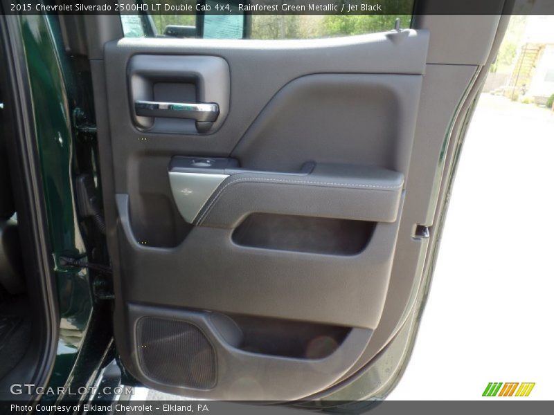 Rainforest Green Metallic / Jet Black 2015 Chevrolet Silverado 2500HD LT Double Cab 4x4