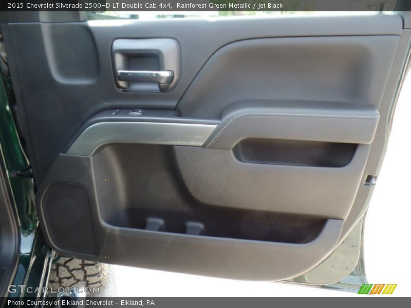 Rainforest Green Metallic / Jet Black 2015 Chevrolet Silverado 2500HD LT Double Cab 4x4