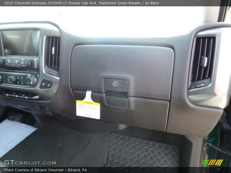 Rainforest Green Metallic / Jet Black 2015 Chevrolet Silverado 2500HD LT Double Cab 4x4