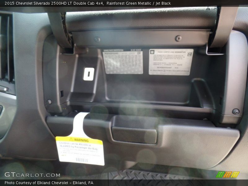 Rainforest Green Metallic / Jet Black 2015 Chevrolet Silverado 2500HD LT Double Cab 4x4