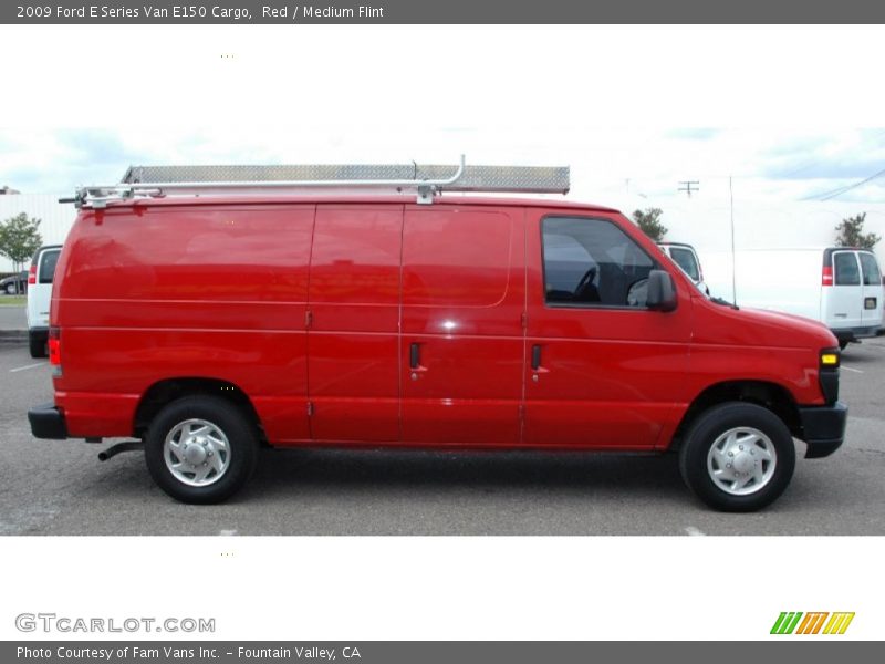 Red / Medium Flint 2009 Ford E Series Van E150 Cargo