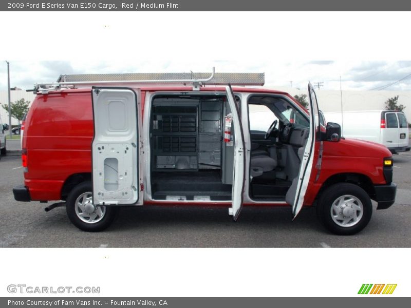 Red / Medium Flint 2009 Ford E Series Van E150 Cargo