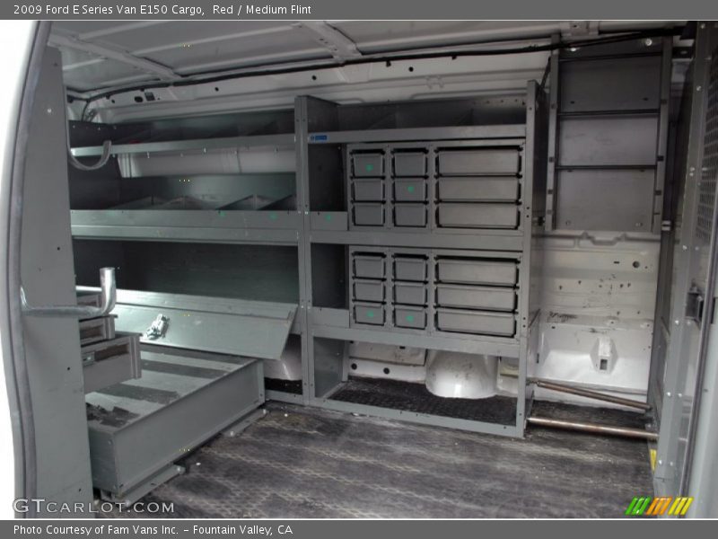 Red / Medium Flint 2009 Ford E Series Van E150 Cargo