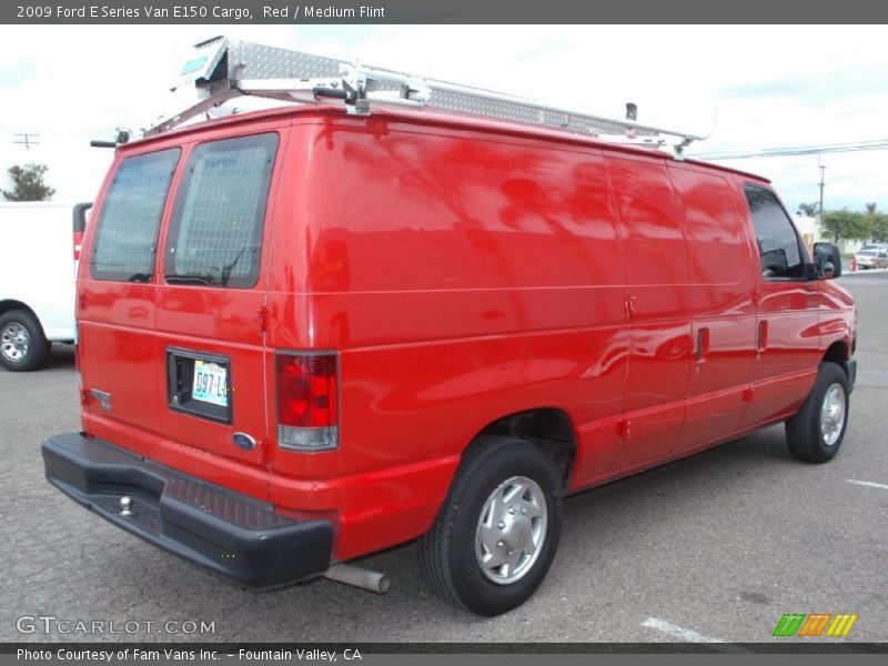 Red / Medium Flint 2009 Ford E Series Van E150 Cargo