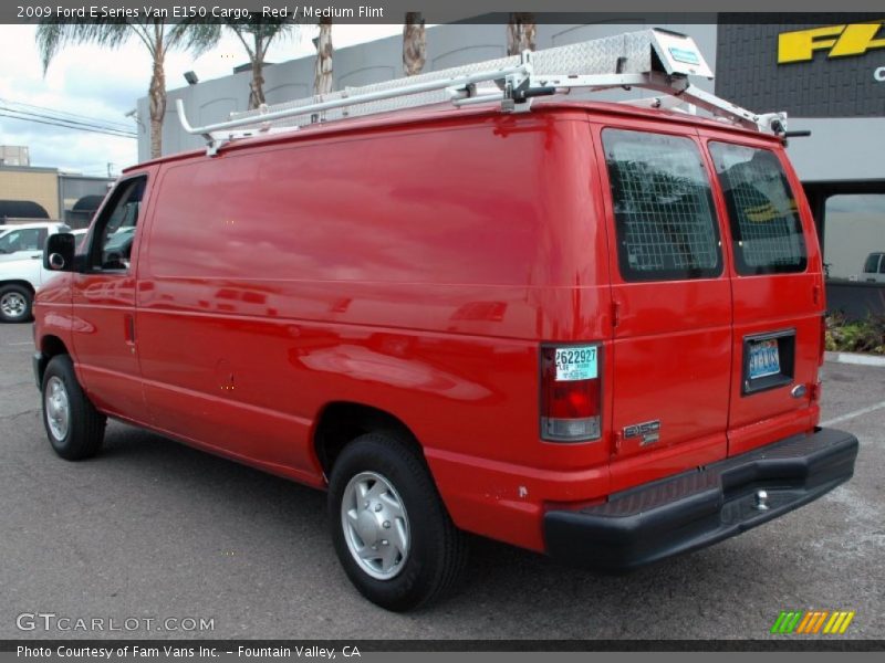 Red / Medium Flint 2009 Ford E Series Van E150 Cargo