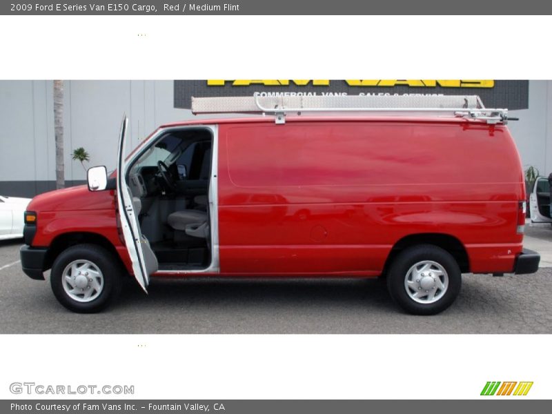 Red / Medium Flint 2009 Ford E Series Van E150 Cargo