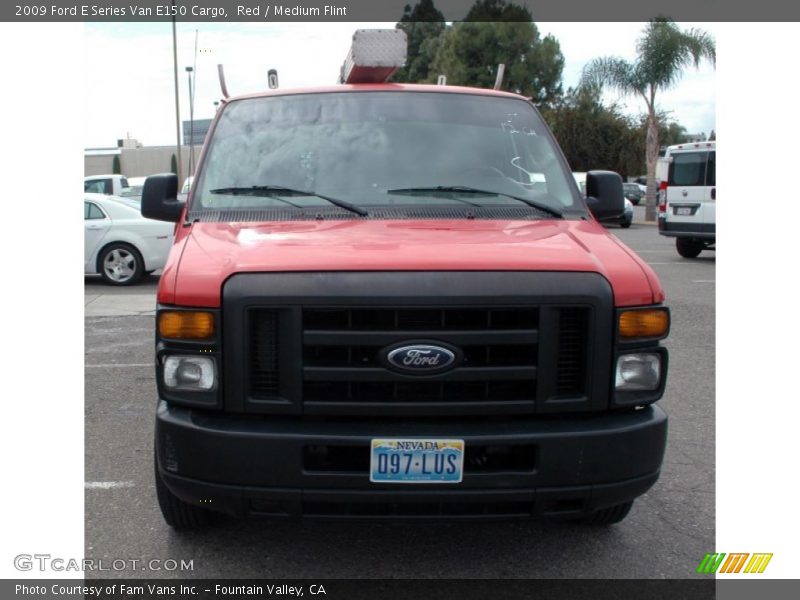 Red / Medium Flint 2009 Ford E Series Van E150 Cargo