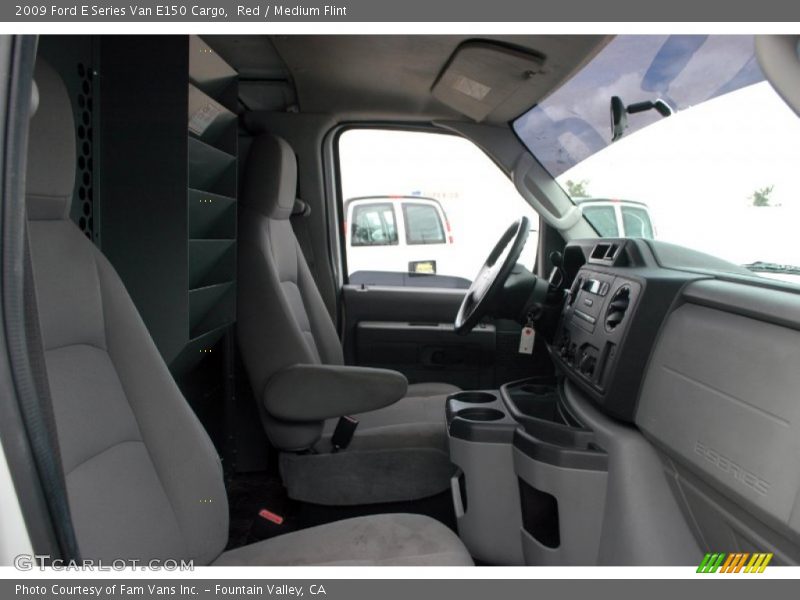 Red / Medium Flint 2009 Ford E Series Van E150 Cargo