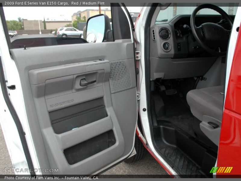 Red / Medium Flint 2009 Ford E Series Van E150 Cargo