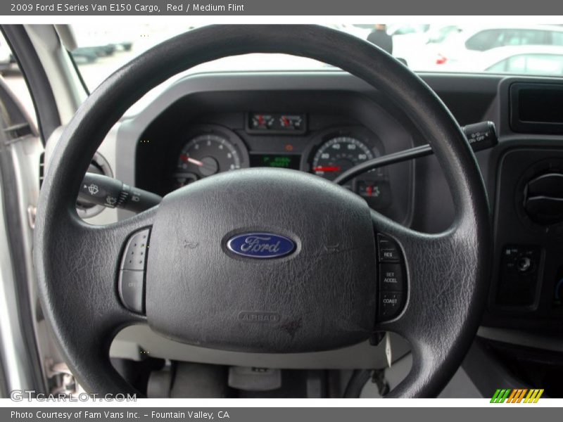 Red / Medium Flint 2009 Ford E Series Van E150 Cargo