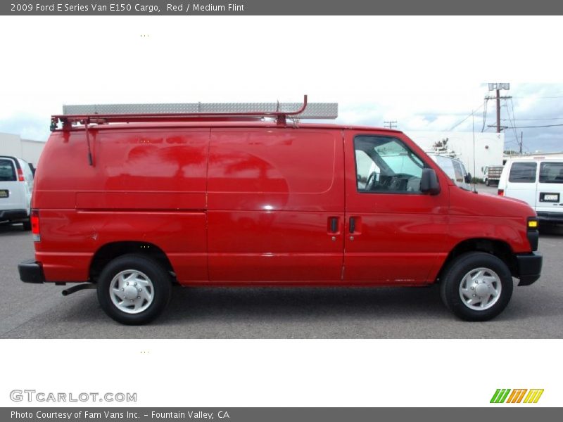 Red / Medium Flint 2009 Ford E Series Van E150 Cargo